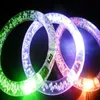 300pcs Lumineux Decoration Armbands Night Reflective Wristband LED Bracelet Glow in the Dark Party Supplies Events Favors