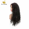 Virgem cabelo encaracolado peruca de renda 130% 150% densidade cor natural frontallacewig humanhair perucas