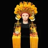 Drama opera queen's crown bride headdress phoenix coronet Chinese ancient costume accessories cosplay performance head wear for princess