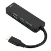 USB C HUB-adapter 4 Poort Type-C naar Micro USB HD 4K USB-opladen 3.0 / 2.0 HUB-adapter Multiport Splitter