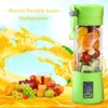 380ml 6 Lames Mini Portable Électrique Fruit Juicer USB Rechargeable Smoothie Maker Blender Machine Sport Bouteille Juicing Cup DHL gratuit