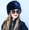 Fashion Warm Hats 2019 Nowe panie Faux Fox Fur Wysokiej jakości rosyjski kozakowy styl zimowy kapelusz ciepłe czapki 8024434