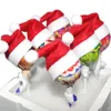 6PCS 새로운 미니 산타 모자 LOLLI 커버 랩은 토퍼 크리스마스 장식 탑