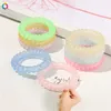 Women Frosted Coil Hair Ties Large Hairbands Elastic Hair Rope Rubber Ring Ponytail Holder For Girls Thick Hair Accessories Wholes5029509