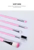 O.TWO.O 5PCS/LOT Makeup Brush Set Soft Synthetic Hair Eye Shadow Foundation Powder Lip Make Up Brushes Cosmetic 5 sets/lot