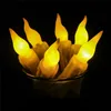 Home Led Night Lights 11 INch Led Battery Operated Flickering Flameless Ivory Taper Candle Lamps Stick Candle Wedding Table Room Church Decor 28cm (H )