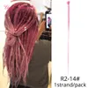 Dreadlocks Hair Extension voor Marley Handgemaakte Dreads Ombre Vlechten Haar Paardenstaart Haar Stukken Gevlochten Synthetische Haak Vlechten Kapsels