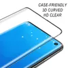 Samsung S22에 대한 Case Friendly Edge 접착제 화면 보호기 Note 20 Ultra S21 S200 Plus Full Coverage Tempered Glass 3D 곡선 Surfac8270960