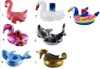 Inflatable swim tube for Drink Cup Holder Flamingo animal Shaped floating drinking coaster swim pool Floats Mattres water Pool ring Toys