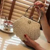 Creative Pearl Beading Evening Bag Bridal Wedding Party Diamond Clutch Purse Small Chain Handväskor Bankett Mini Day Wallet Purse5133490