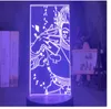 Luce notturna 3D Lampada da notte che cambia colore a LED per la decorazione della camera da letto dei bambini Luce Anime Hunter X Hunter Lampada Hisoka Gift223c