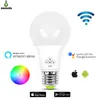 Bombilla WIFI inteligente 7W 9W E27 RGB color regulable Amazon Alexa Google Home Control remoto lámpara LED