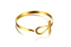 Elegant design egyptisk rostfritt stål damer armband i guldton manschett armband stiliga brackelts Brazalet smycken5980589