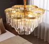 Neues Design 3 Schichten Kristall-Kronleuchter moderne Beleuchtung AC110V 220V Glanz Cristal Esszimmer Wohnzimmer Lampe MYY