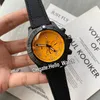 新しいハリケーンPVDブラックスチールケースXB0180E4 I534 253S X20D 4 MIYOTA Quartz Chronograph Mens Watch Yellow Dialon Nylon Strap Watches221S