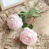 5 pièces lot de bouquet de roses en soie bricolage guirlandes de noël pour la maison accessoires de décoration de mariage fleurs artificielles en plastique