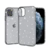 Custodie per telefoni glitter acrilici trasparenti antiurto trasparenti per Iphone 15 Pro Max 14 13 12 Mini 11 XR XS X 6 7 8 plus Cover posteriore lucida per PC rigido ibrido robusto