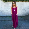 Casual Dresses Summer Fashion Women Polka Loose Long Maxi Dress Sexy Beachwear Sleeveless Backless Vestidos Plus Size With 5 Color251e