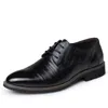 Nova Qualidade de Alta Qualidade Couro Clássico Homens Brogues Sapatos Lace-up Bullock Vestido de Negócios Homens Oxfords Sapatos Masculinos Tênis Formal