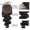 Virgin Brasilian Human Hair 6x6 Lace Closure Straight Body Wave Swiss Lace Remy Human Hair Extensions