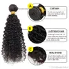 Peruvian Malaysian Brazilian Virgin Human Hair natural color Weaves 3/4/5 Bundles Body Wave Straight Loose Deep Kinky Curly Remy Hair