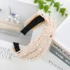 Lace Knot Hair Band Headbands Hair Jewelry Korean Style Head Buckle Boutique Hair Studs Pearl Head Hoop2774508