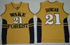 Wake Forest Demon Deacons College koszulki koszykarskie Tim 21 Duncan Chris 3 Paul koszule tanie uniwersyteckie szyte koszulki do koszykówki S-XXL