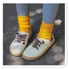 10 paires/lot automne coton bébé chaussettes couleur bonbon oreilles en bois bouclés Tube chaussettes mode créatif Figures Piles chaussette 20 Designs M306