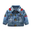 Teenmiro Denim Jackets for Girls Coats Kids Flower Embroidery Children Outerwear Spring Autumn Toddler Girl Hole Jeans Clothes