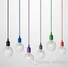 Art Decor Silicone E27 Hanglamp Plafond Lamp Houder Hanging Verlichting Armatuur Basis Socket Moderne Silicagel Retro Kleurrijk Licht