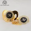 MIYOCAR unique design name Initial letter M beautiful bling pacifier and pacifier clip BPA dummy bling unique design LM3690549