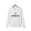 Felpa con cappuccio stampata Herbalife Nutrition Uomo Donna Logo verde Felpa con cappuccio grafica Herbalife Sweatershirt