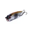 Hengjia 100st Crank Bait Popper Hard Fishing Lure Fiskehantering Crankbait Lures 3.5cm 2,7 g 10 # Hooks Top Water