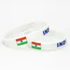 1pc bandeira da índia pulseira de silicone futebol equipe fãs esporte pulseira de borracha elástica pulseiras 2018 braçadeira sh228250u