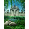 Castle Fotoğraf Arka Plan Çim Backdrop Portre Fotoğraf Çekimi Vinil Bez Fotoğraf Backdrops Fotoğraf Çekimi