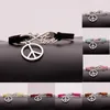 Hot 10pcs / lot Infinity Love 8 Peace Standard Pendant Braccialetto Ciondolo Charm Donne / Uomini Semplici Bracciali / Braccialetti Bangles Regalo gioielli A152