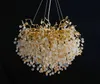 Franska kristall ljuskrona romantiska gyllene villor vardagsrum matsal dekoration hängande lampa lampor anpassade hotell projekt belysning
