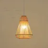 Bamboo Pendant Lamp Handmade Light Izakaya Teahouse Restaurant Hotel Dining Room Bedroom Japan Style Suspension Hanging Lighting