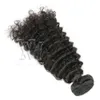 VMAE MALEISSIAN REMY Maagd Haar 3 Bundels 3B Krullend Zachte inslag Natural Black Afro Kinky Krullend Onverwerkte Menselijk Haar Weeft Extensies