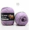 5 pcs Yak Laine Fil pour Tricoter Fine Peigné Mélangé Crochet Fil À Tricoter Chandail Écharpe 500 G/lot