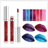 Maquillage marque maquillage 7 couleurs HANDAIYAN paillettes flip lèvre verre antiadhésif brillant à lèvres en stock avec cadeau maquillage brillant à lèvres