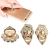 360 graden mobiele telefoon standhouder vingerring met kristallen bloem diamant voor iPhone Huawei smartphone telefoon houder stand