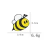 Gorąca wyprzedaż Śliczny Happy Bumblebee Honey Bee Hat Hat Pins Enamel Dekoracja szpilki na ubrania i torby