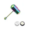 Vibrating Tongue Rings Anodized Surgical Steel Tongue Barbells With Two Batteries Body Piercing Jewelry For Men and Women