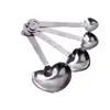 Wholesale- Free Shipping Heart shape Measuring Spoons Wedding Souvenirs Wedding Gifts Pack in Gift Box