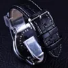 Jaragar Sport Racing Design Geometric Triangle Design Подличный кожаный ремешок мужские часы для автоматического бренда Watch319y 319y