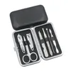 7PC / SET Nail Care Tools Manicure Sets Nail Clippers Nail Scissors Pinize Manicure Pedicure Set Travel Grooming Kit