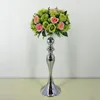 Silvergold Metal Candle Holder Iron Candlestick Wedding Props Road Lead Vase Home Decoration D190117027670724