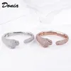 Donia jewelry luxury bangle party European and American fashion leopard copper micro-inlaid zircon designer bracelet gift