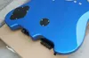 Factory Custom Double Neck BlackBlue E-Gitarre mit 4+6 Saiten Bass, schwarzer Hardware, Palisander-Ahorn-Griffbrett, individuelles Angebot